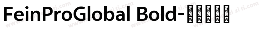 FeinProGlobal Bold字体转换